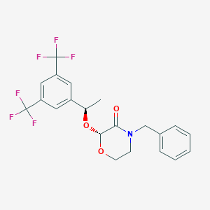 (2R)-4-苄基-2-[(1R)-1-[3,5-双(三氟甲基)苯基]乙氧基]吗啉-3-酮图片