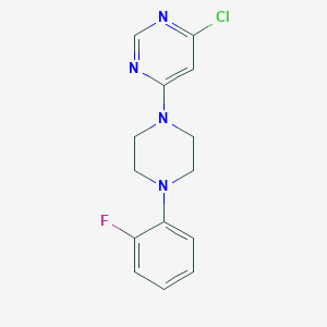 4-chloro-6-[4-(2-fluorophenyl)piperazin-1-yl]pyrimidine图片