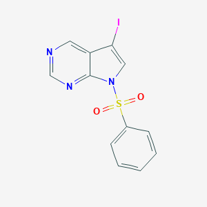 5-IODO-7-(PHENYLSULFONYL)-7H-PYRROLO[2,3-D]PYRIMIDINE图片
