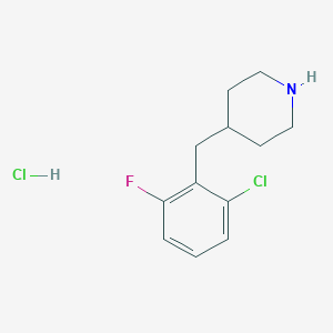 4-[(2-chloro-6-fluorophenyl)methyl]piperidine hcl图片