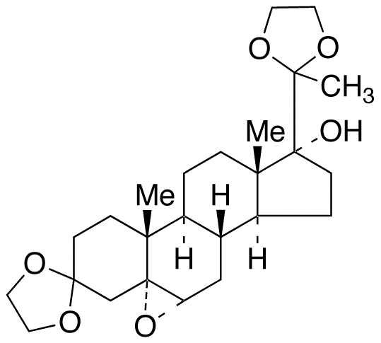 (5α,6α)-Epoxy-17α-hydroxy-pregnane-3,20-dione-3,20-bis(ethyleneketal)图片