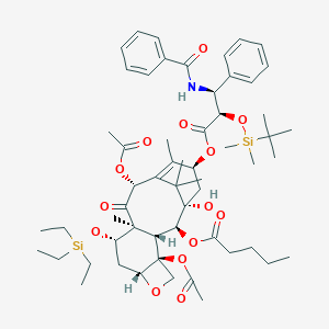 7-O-(Triethylsilyl)-2'-O-tert-butyl(dimethyl)silyl 2-Debenzoyl Paclitaxel 2-Pentanoate图片
