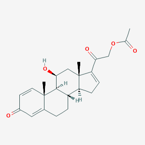 21-Acetoxy-11β-hydroxypregna-1,4,16-triene-3,20-dione图片