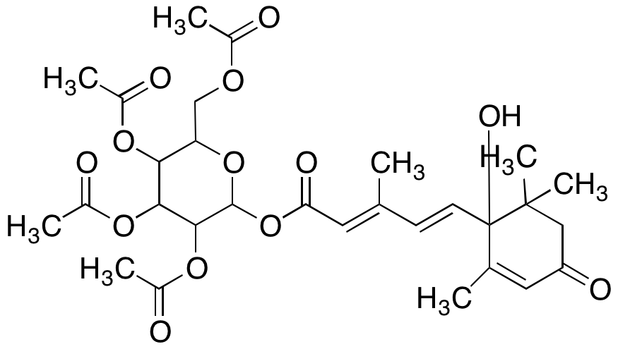 (±)-cis,trans-Abscisic Acid-?-D-glucopyranosyl Ester Tetraacetate图片