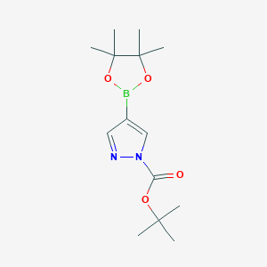 1-(叔丁氧羰基)-4-(4,4,5,5-四甲基-1,3,2-二氧环戊硼烷-2-基)吡唑图片