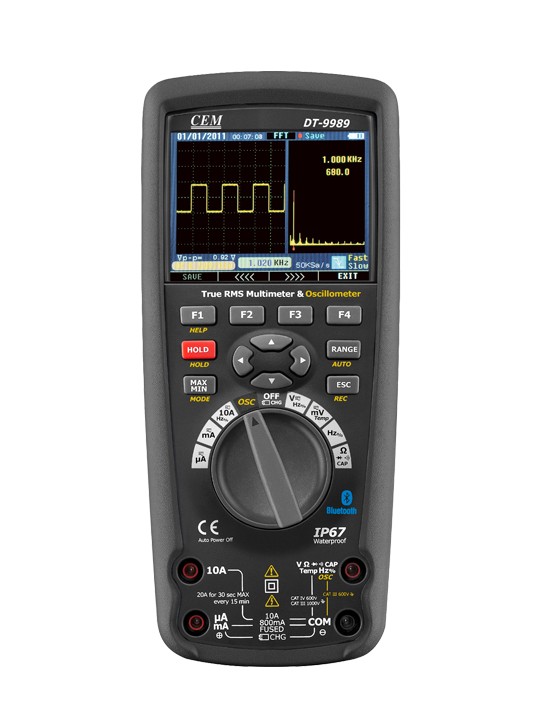 DT-9989彩屏高精度数字示波万用表图片
