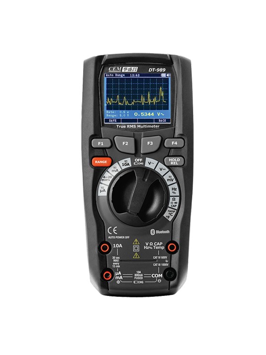 DT-989工业级专业彩屏真有效值数字万用表图片