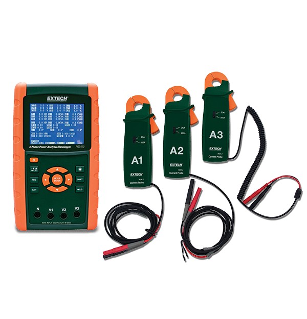 Extech PQ3450-2 200A数据记录电源分析仪套装图片