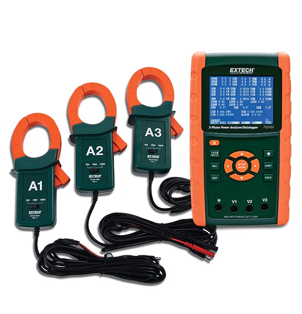 Extech PQ3450-12 1200A数据记录电源分析仪套装图片