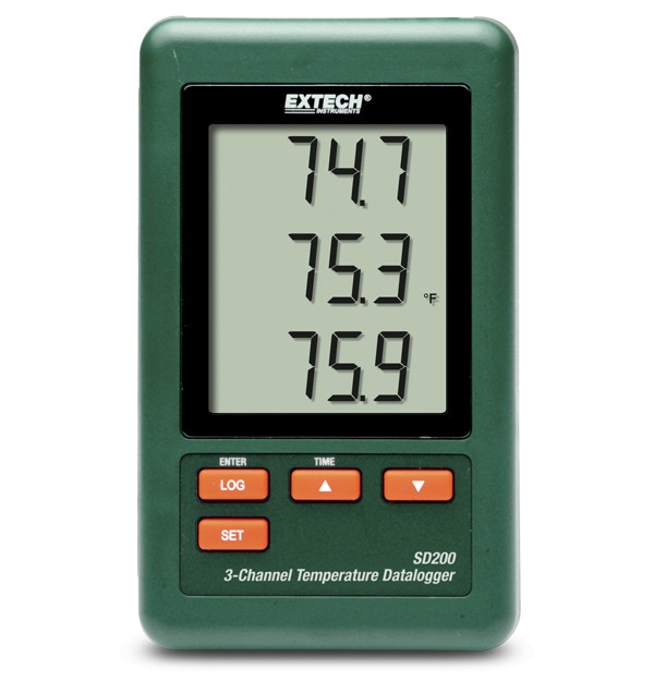 Extech SD200 3通道温度数据记录仪图片