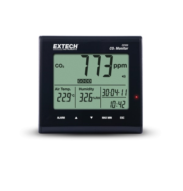 Extech CO100桌面室内空气质量CO₂监测仪图片