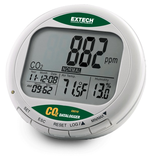 Extech CO210桌面室内空气质量CO₂监测仪图片