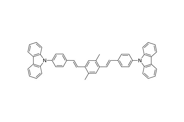 9,9'-(((1E,1'E)-(2,5-dimethyl-1,4-phenylene)bis(ethene-2,1-diyl))bis(4,1-phenylene))bis(9H-carbazole)图片