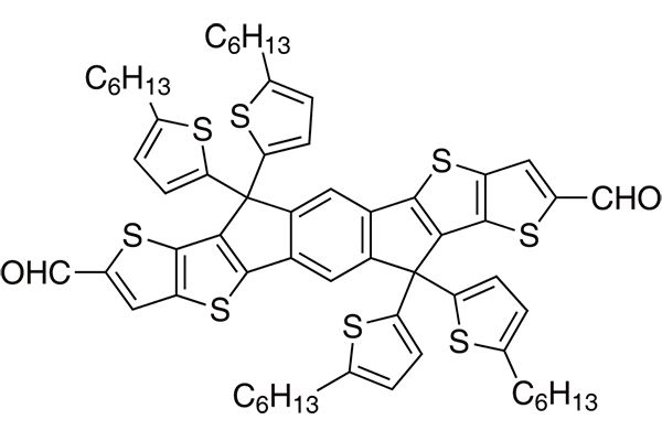 5,5,11,11-Tetrakis(5-hexylthienyl)-dithieno[2,3-d:2',3'-d']-s-indaceno[1,2-b:5,6-b']-dithiophene-2,8-dicarboxaldehyde图片