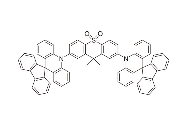 9,9-dimethyl-2,7-di(10H-spiro[acridine-9,9'-fluoren]-10-yl)-9H-thioxanthene 10,10-dioxide图片