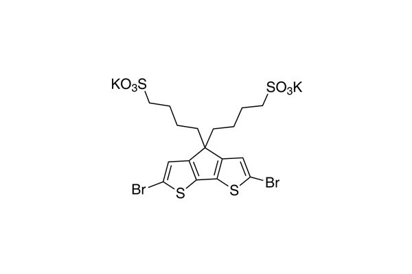 potassium 4,4'-(2,6-dibromo-4H-cyclopenta[1,2-b:5,4-b'] dithiophene-4,4-diyl)bis(butane-1-sulfonate)图片