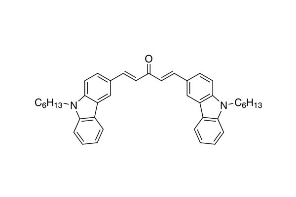 1,5-bis(9-hexyl-9H-carbazol-3-yl)-1,4-pentadien-3-one图片