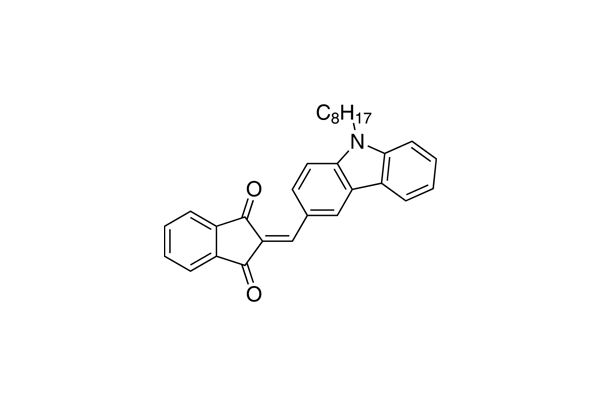2-((9-octyl-9H-carbazol-3-yl)methylene)-1H-indene-1,3(2H)-dione图片