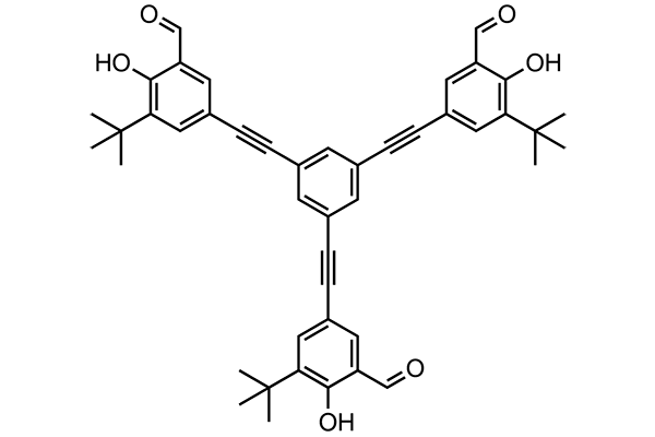 1,3,5-Tris[(5-tert-butyl-3-formyl-4-hydroxyphenyl)ethynyl]benzene图片