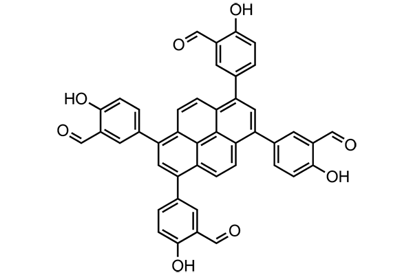 5,5',5'',5'''-(pyrene-1,3,6,8-tetrayl)tetrakis(2-hydroxybenzaldehyde)图片