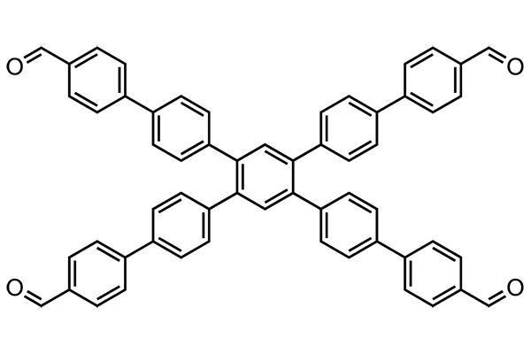 4'',5''-bis(4'-formyl-[1,1'-biphenyl]-4-yl)-[1,1':4',1'':2'',1''':4''',1''''-quinquephenyl]-4,4''''-dicarbaldehyde图片