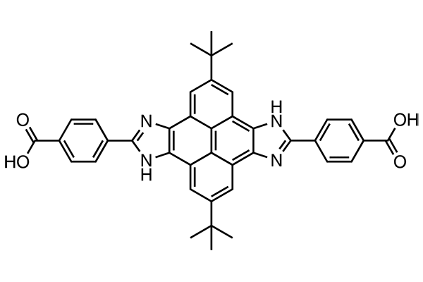 4,4'-(2,8-Di-tert-butyl-4,10-dihydropyreno[4,5-d:9,10-d']diimidazole-5,11-diyl)dibenzoic acid图片