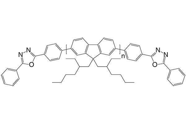 Poly[9,9-di-(2-ethylhexyl)-fluorenyl-2,7-diyl] end capped with 2,5-diphenyl-1,2,4-oxadiazole图片