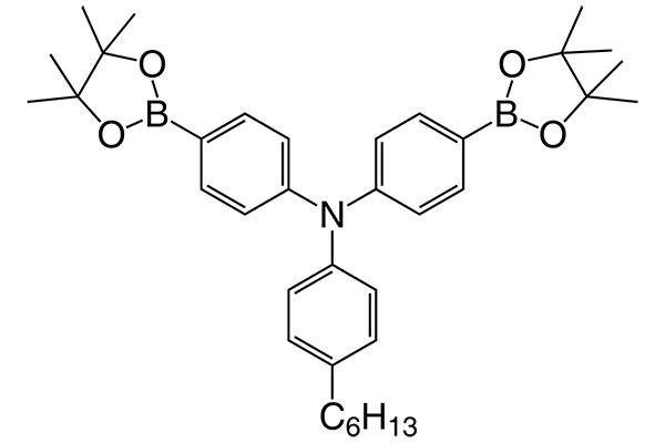 4-hexyl-N,N-bis(4-(4,4,5,5-tetramethyl-1,3,2-dioxaborolan-2-yl)phenyl)aniline图片