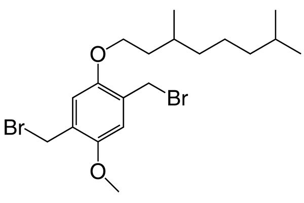1,4-Bis(bromomethyl)-2-(3,7-dimethyloctyloxy)-5-methoxybenzene图片