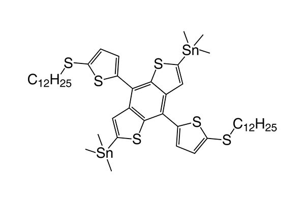 (4,8-Bis(5-(dodecylthio)thiophen-2-yl)benzo [1,2-b:4,5-b']dithiophene-2,6-diyl)bis(trimethylstannane)图片