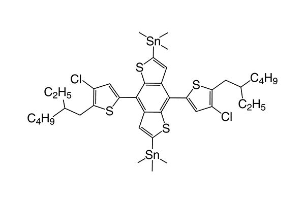 (4,8-Bis(4-chloro-5-(2-ethylhexyl)thiophen-2-yl)benzo[1,2-b:4,5-b']dithiophene-2,6-diyl)bis(trimethylstannane)图片