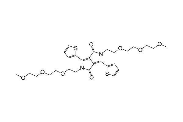 2,5-Bis(2-(2-(2-methoxyethoxy)ethoxy)ethyl)-3,6-di(thiophen-2-yl)pyrrolo[3,4-c]pyrrole-1,4(2H,5H)-dione图片