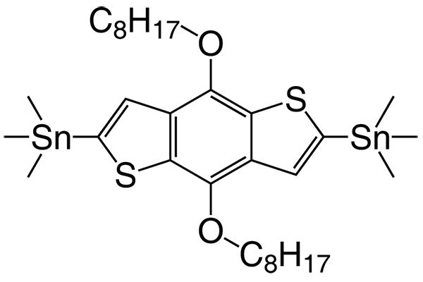 2,6-Bis(trimethyltin)-4,8-bis(octyloxyl)benzo[1,2-b 4,5-b' ]dithiophene图片