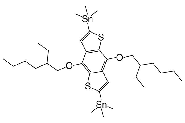 (4,8-Bis((2-ethylhexyl)oxy)benzo[1,2-b :4,5-b' ]dithiophene-2,6-diyl)bis(trimethylstannane)图片