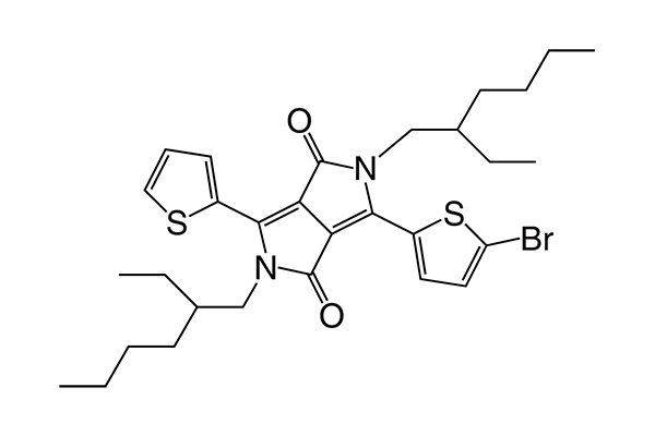 3-(5-Bromothiophen-2-yl)-2,5-bis(2-ethylhexyl)-6-(thiophen-2-yl)pyrrolo[3,4-c ]pyrrole-1,4(2H,5H)-dione图片
