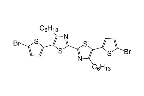 5,5'-Bis(5-bromothiophen-2-yl)-4,4'-dihexyl-2,2'-bithiazole图片