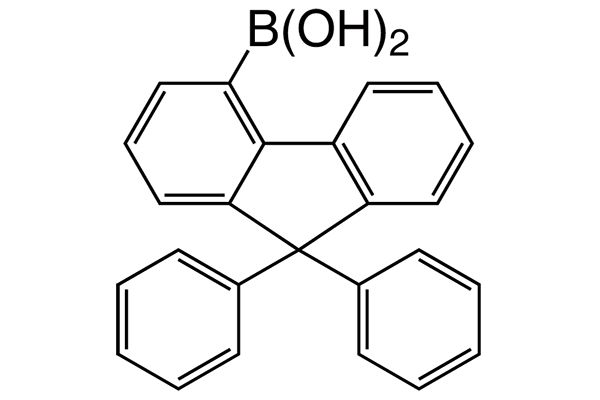9,9-diphenyl-9H-fluoren-4-ylboronic acid图片