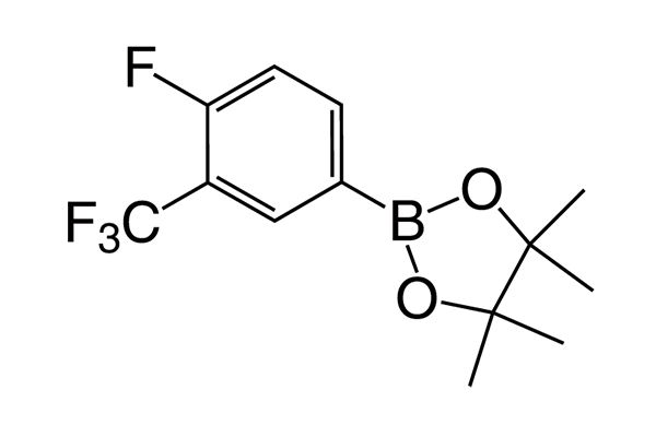 2-(4-Fluoro-3-(trifluoromethyl)phenyl)-4,4,5,5-tetramethyl-1,3,2-dioxaborolane图片