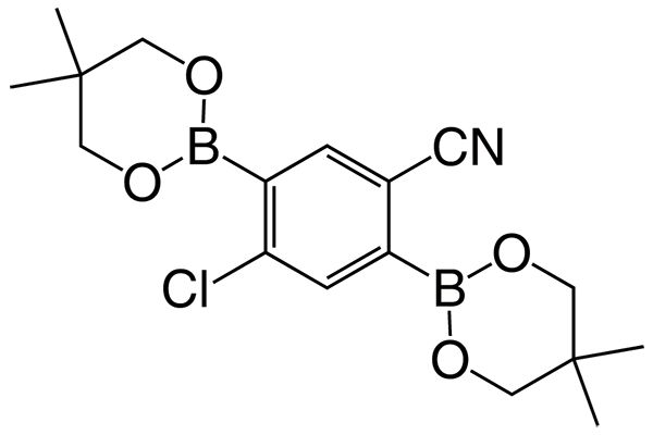 4-Chloro-2,5-bis(5,5-dimethyl-1,3,2-dioxaborinan-2-yl)benzonitrile图片