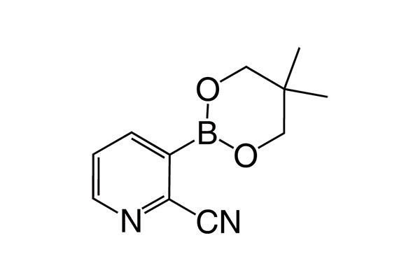 3-(5,5-Dimethyl-1,3,2-dioxaborinan-2-yl)picolinonitrile图片