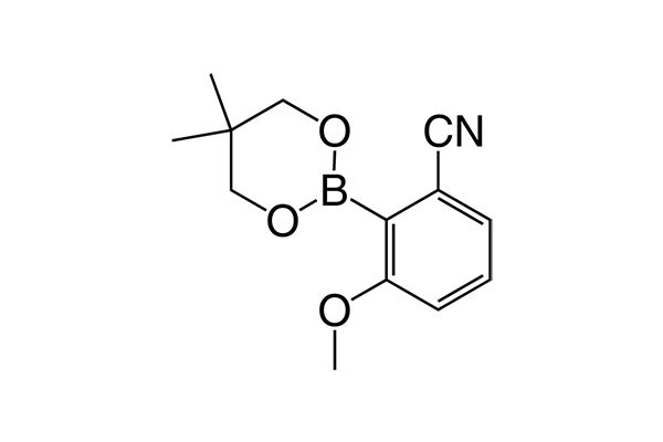 2-(5,5-Dimethyl-1,3,2-dioxaborinan-2-yl)-3-methoxybenzonitrile图片