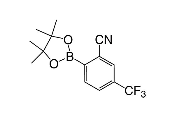 2-(4,4,5,5-Tetramethyl-1,3,2-dioxaborolan-2-yl)-5-(trifluoromethyl)benzonitrile图片
