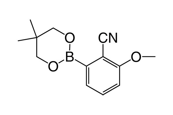 2-(5,5-Dimethyl-1,3,2-dioxaborinan-2-yl)-6-methoxybenzonitrile图片