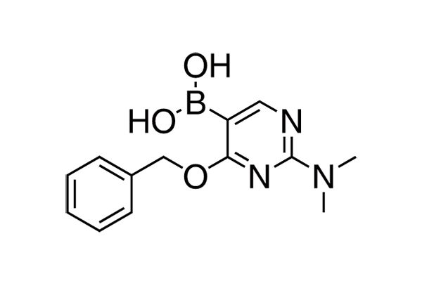4-Benzyloxy-2-dimethylamino-pyrimidine-5-boronic acid图片
