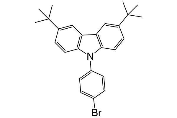 9-(4-bromophenyl)-3,6-di-tert-butyl-9H-carbazole图片
