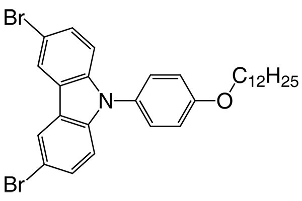 3,6-dibromo-9-(4-(dodecyloxy)phenyl)-9H-carbazole图片