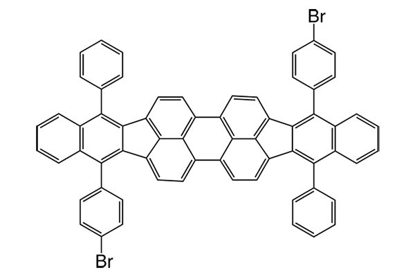 5,15-Bis(4-bromophenyl)-10,20-diphenyl-bisbenz[5,6]indeno[1,2,3-cd:1',2',3'-lm]perylene图片