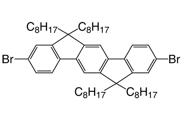 2,8-Dibromo-6,6,12,12-tetraoctyl-6,12-dihydroindeno[1,2-b]fluorene图片