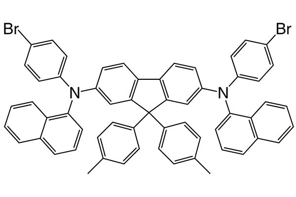 N2,N7-bis(4-bromophenyl)-N2,N7-di(naphthalen-1-yl)-9,9-di-p-tolyl-9H-fluorene-2,7-diamine图片