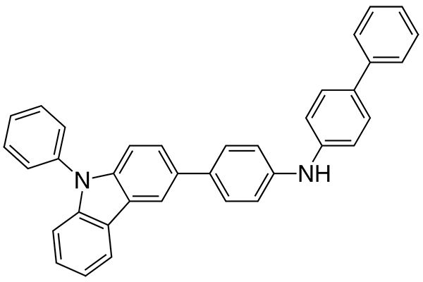 N-(4-(9-phenyl-9H-carbazol-3-yl)phenyl)biphenyl-4-amine图片